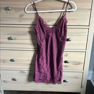 Victoria's Secret Plum Lace Chemise